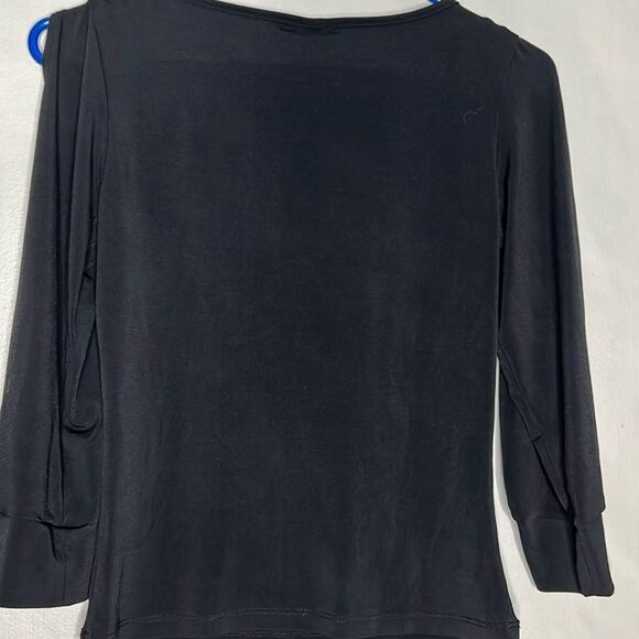 ING International Newport Group Black relaxed fit split long sleeve top - Picture 10 of 11